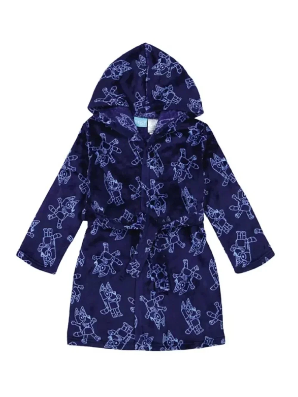 Bluey Boy's 3-Piece Super Soft Hooded Robe & Pajama Set, Size 6 & 8 - New